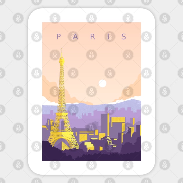 Paris Sticker by Zakaria Azis